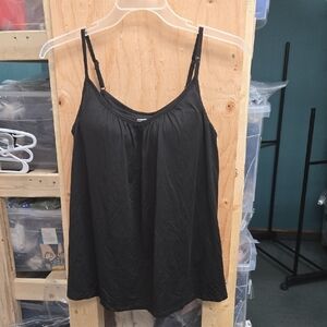 32 Degrees Size M Black Loose Fit Camisole With Built In Bra